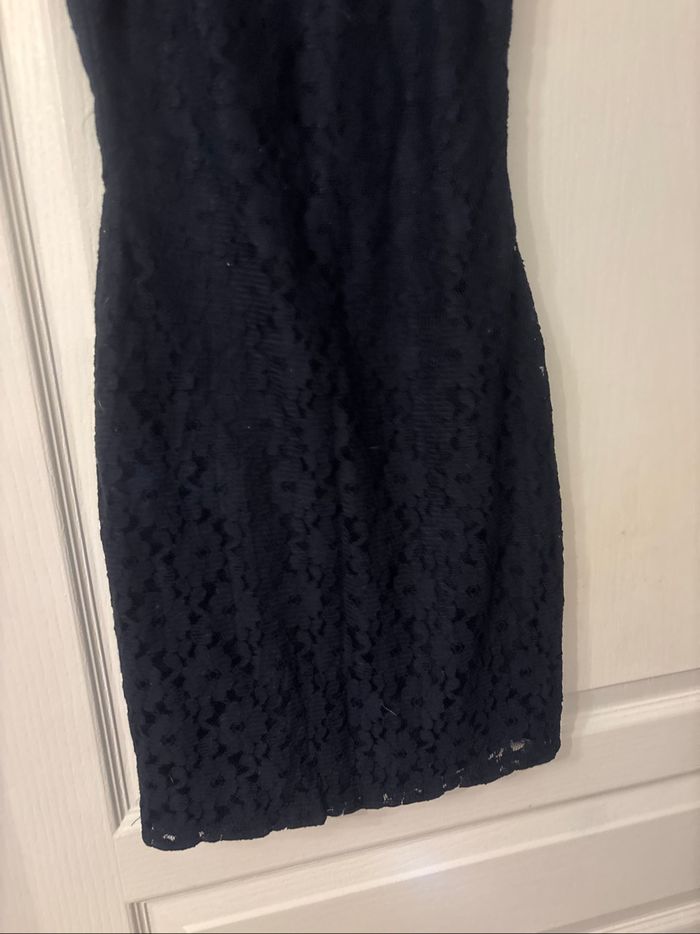 Robe sans manches marine en dentelle Zara S - photo numéro 7