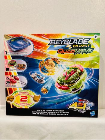 Beyblade burst quad drive Set de combat orbite galactique + 8 ans