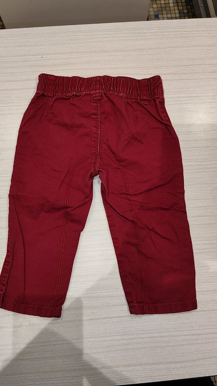 Pantalon Bordeaux taille 12 mois - photo numéro 2