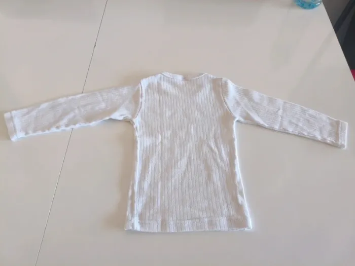 T-shirt manches longues blanc - photo numéro 2