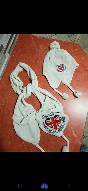 Ensemble écharpe/ bonnet taille L