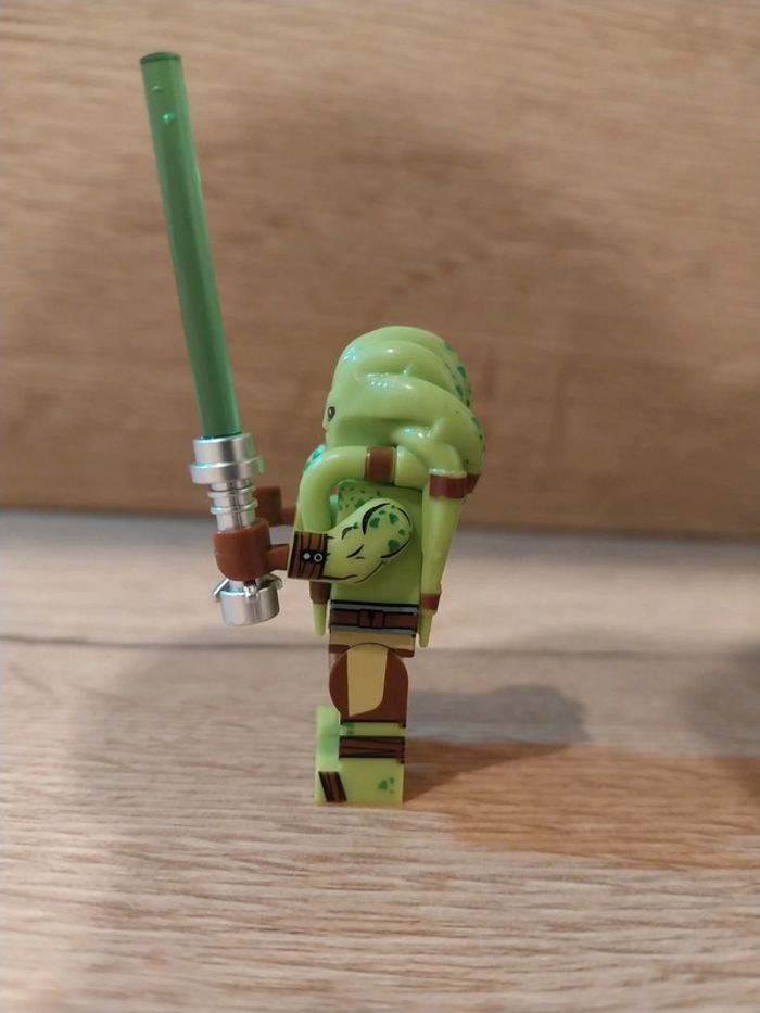 Figurine type lego custom Jedi Kit Fisto star wars - photo numéro 2
