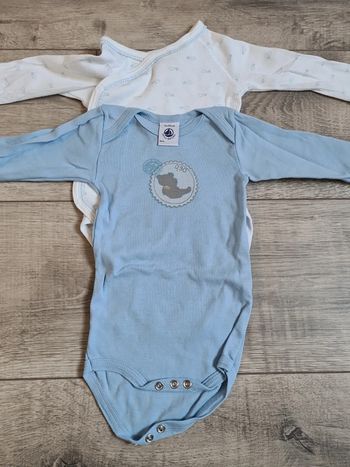 2 boddies 3 mois petit bateau