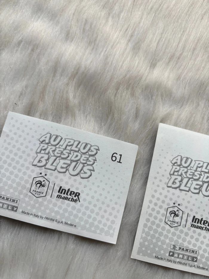Lot 2 Cartes panini Intermarché les bleus numéro 61 brillante et 92 Griezmann neuve - photo numéro 6