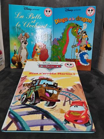 Lot de 3 livres Disney