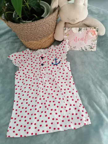 Robe imprimer poid rouge 9 mois