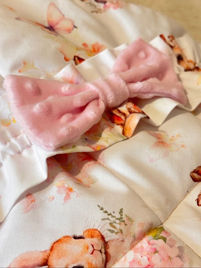 Couverture emmaillotage lapin bébé rose - photo numéro 8