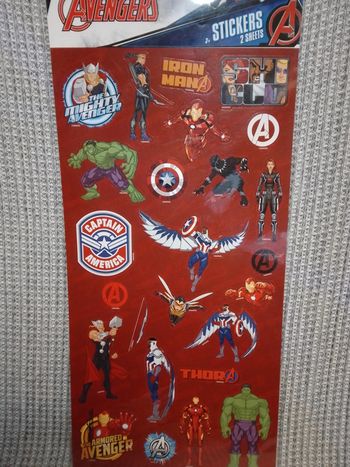 Autocollants stickers x2 "Avengers" Marvel