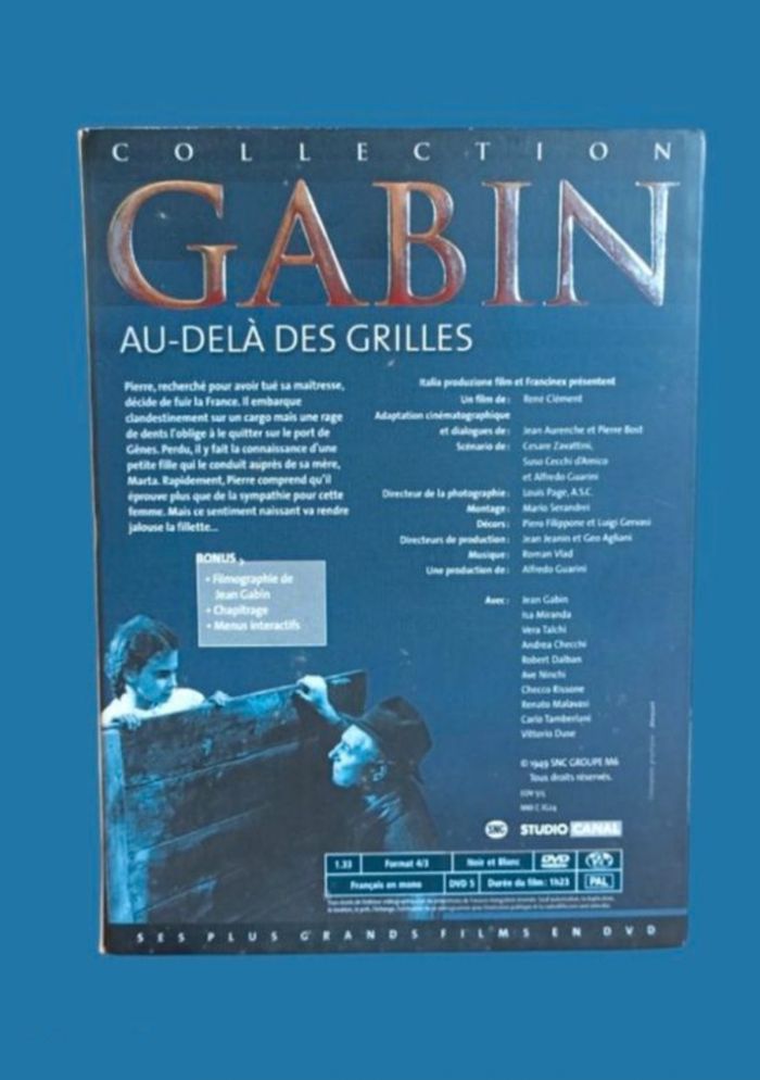 DVD Au-delà des Grilles (Jean Gabin) - photo numéro 2