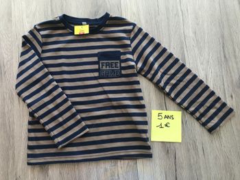 T-shirt manches longues 5 ans