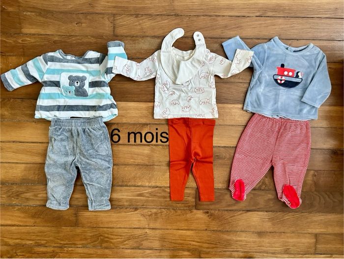 Lot 27 vêtements 6 mois mixte/garçon mi saison - photo numéro 2