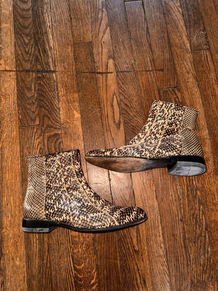 Boots en Cuir Barbara bui Taille 37 Valeur 650 euros - photo numéro 3