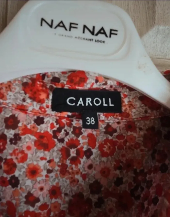 Chemise fleurie et colorée caroll taille 38 - photo numéro 2