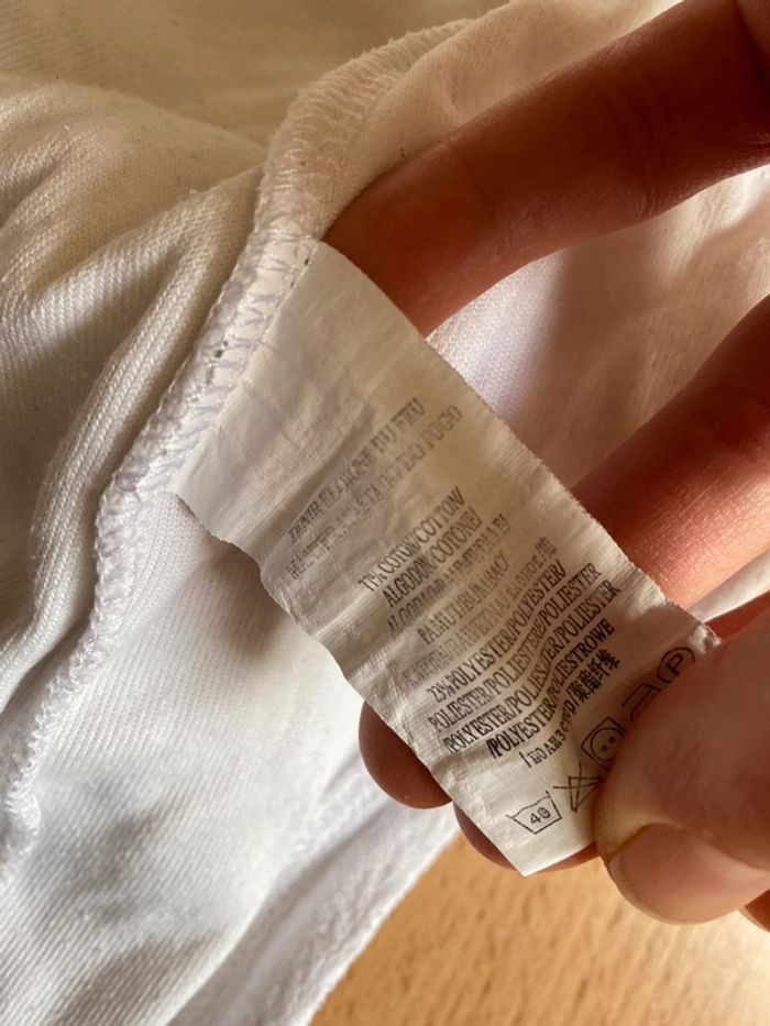 Joli pyjama/grenouillère en velours blanc T. 12 mois/74 cm mixte TBE - photo numéro 8