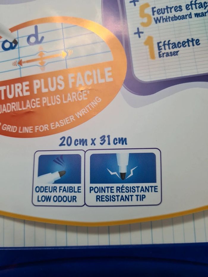 Kit ardoise &5 feutres & effacette bic - photo numéro 8