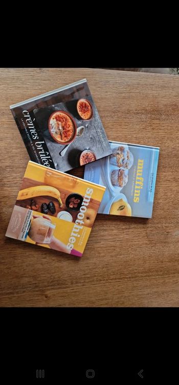 Lots de 3 livres de recettes