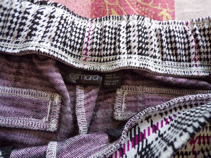 Pantalon motifs pieds de poule T38/40 - photo numéro 2
