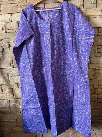 Robe tablier neuve avec ceinture taille 60 Bleu Bonheur