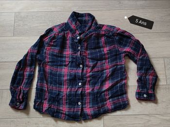 Chemise à carreaux 5 ans