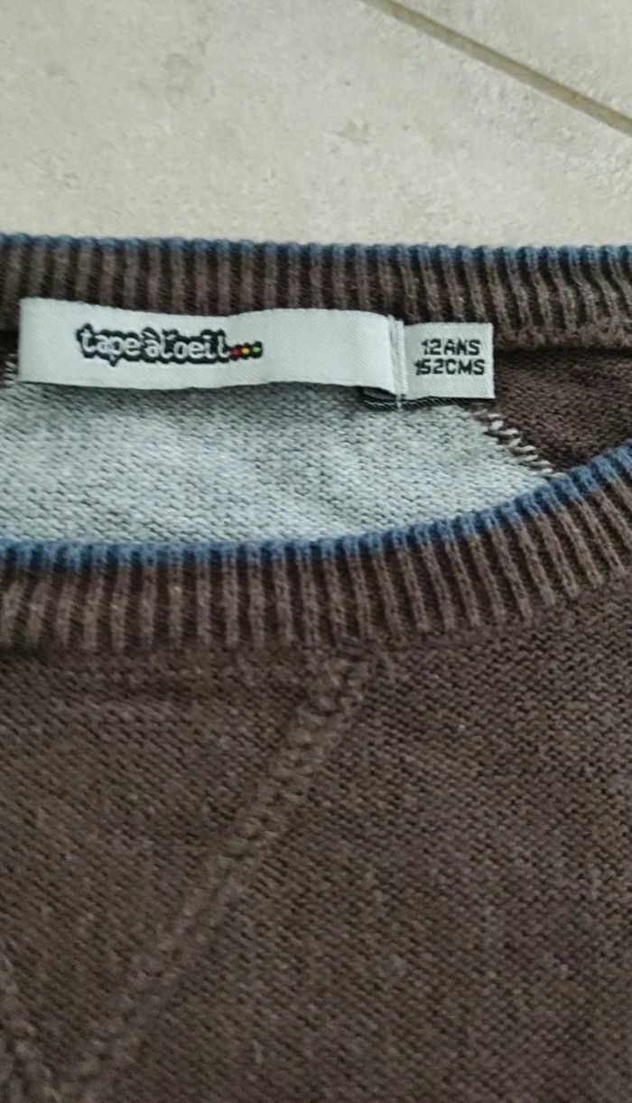 Pull garçon 12 ans tape a l'oeil - photo numéro 3
