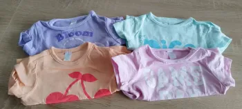Lot de 4 Tshirt bébé fille 3 mois