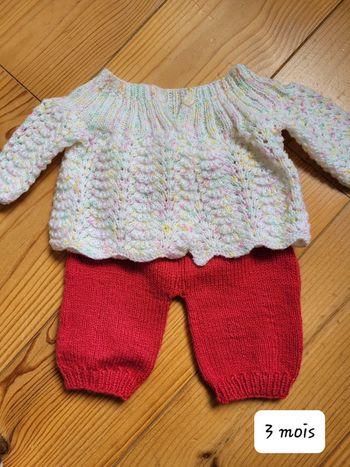 Ensemble tricoté (3 mois)