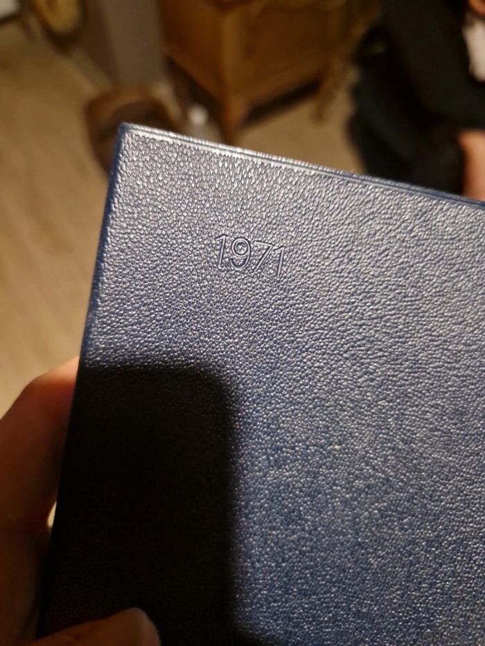 Carnet agenda vintage 1971 - photo numéro 2