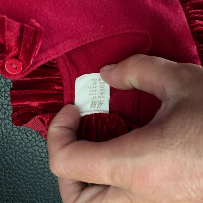 Robe velour rouge - photo numéro 3