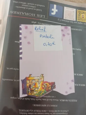 Feuille Diddl relief pimboli 1 0,70€