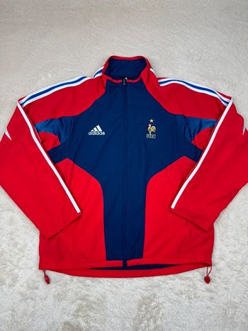 Veste de Survêtement Track Jacket Adidas Vintage Équipe de France Euro 2004 Taille M
