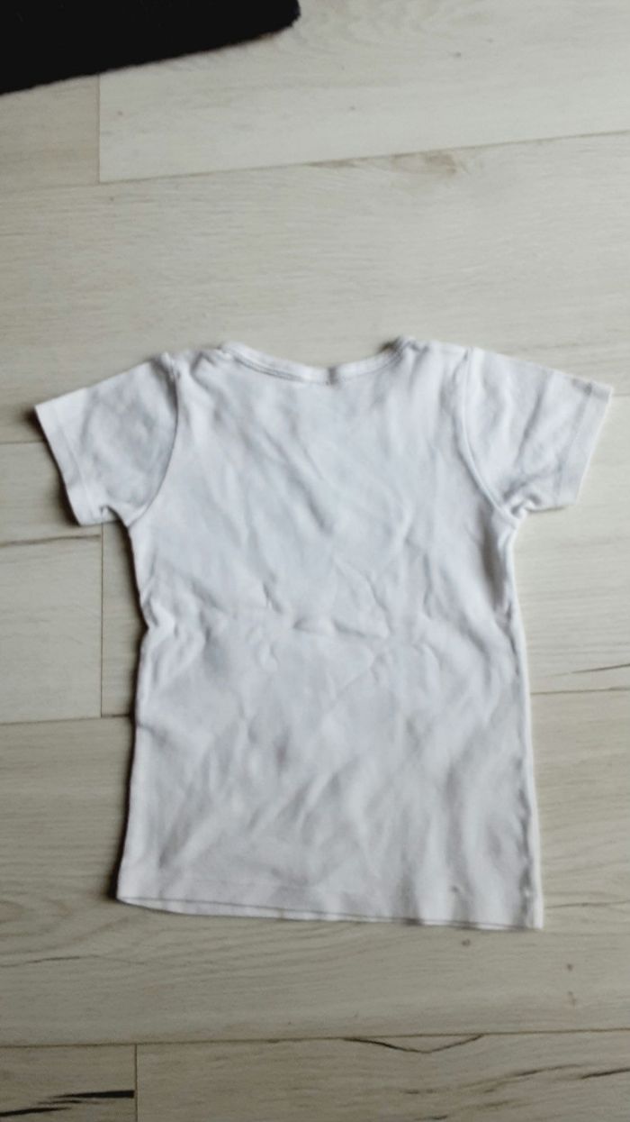Vêtement fille tee-shirt manches courtes blanc motif danseuse Absorba 5 ans - photo numéro 3