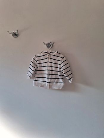 Gilet bébé garçon rayé 6 mois