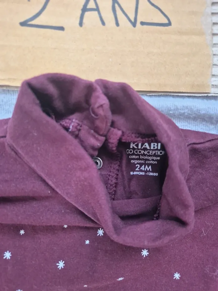 T-shirt col roule 24 mois kiabi - photo numéro 5