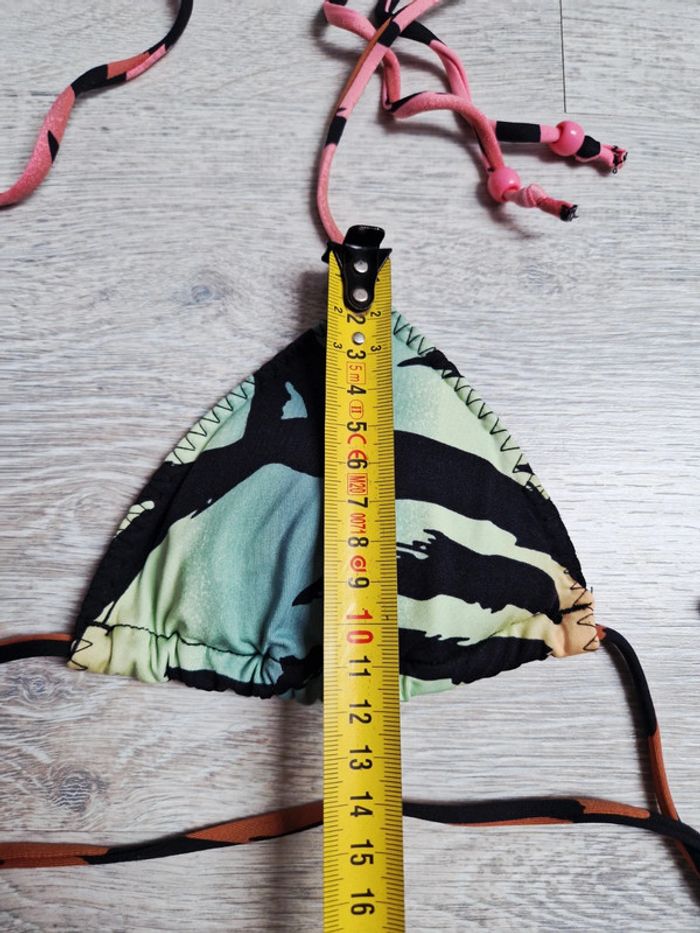 Maillot de bain bikini 2 pièces H&M haut en triangle rembourré 34 et bas en 36 - photo numéro 10