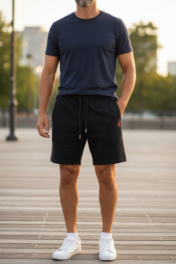 Short pour homme Ralph Lauren - Taille XL - Noir logo brodé rouge - Neuf - photo numéro 5