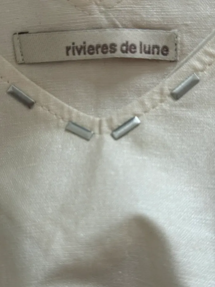 Robe Rivière de Lune – Lin & coton – T40 - photo numéro 4