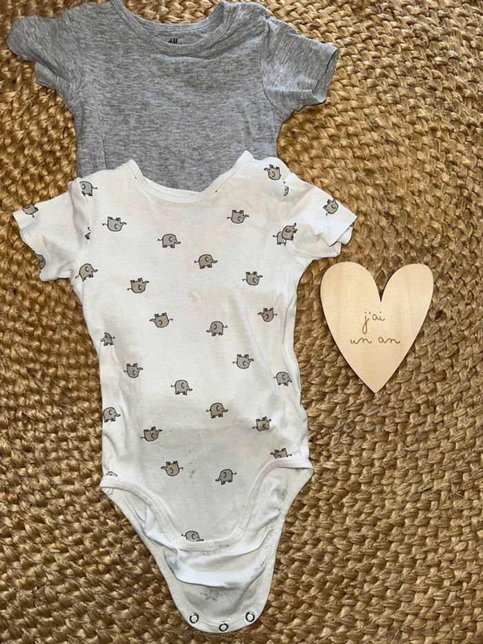 2 bodies manches courtes