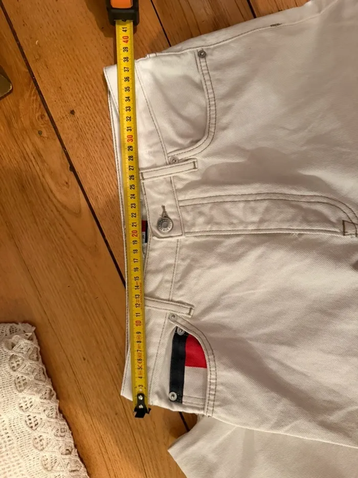 Jean droit  blanc en très bon état taille 38 tommy Hilfiger - photo numéro 11