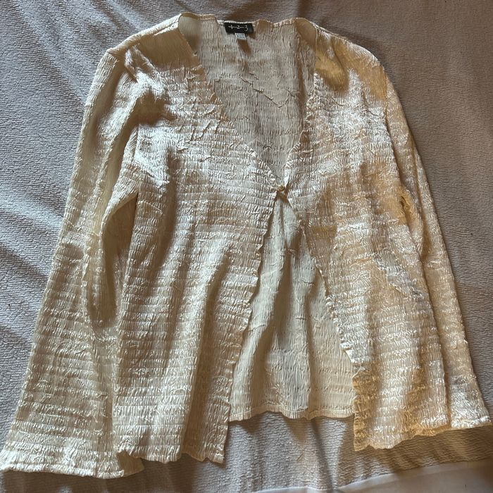 Gilet blanc nacré