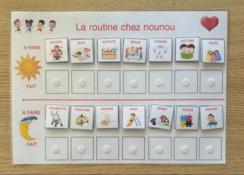 Fiche routine chez nounou