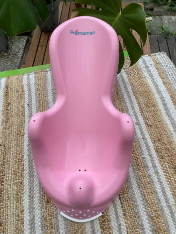 Siège relax de bain bébé rose Prémaman