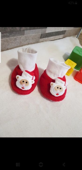 Pantoufles bébé taille 3 mois