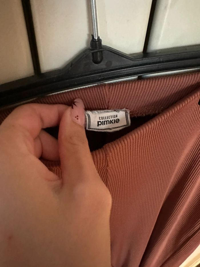 Pantalon fluide Pimkie S marron à fente - photo numéro 3
