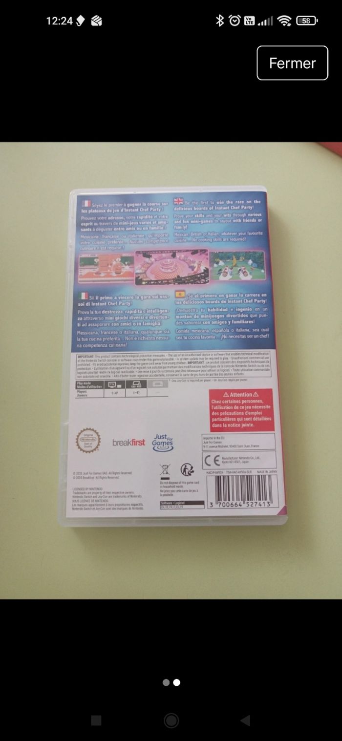 Jeux Switch chef party - photo numéro 2