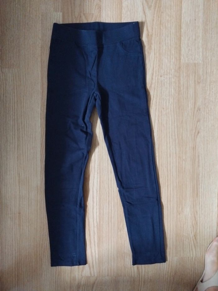 Pantalon leggings fille marine 10 ans gemo