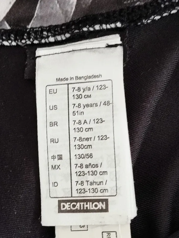 cycliste noir Décathlon fille 7-8 ans - photo numéro 9