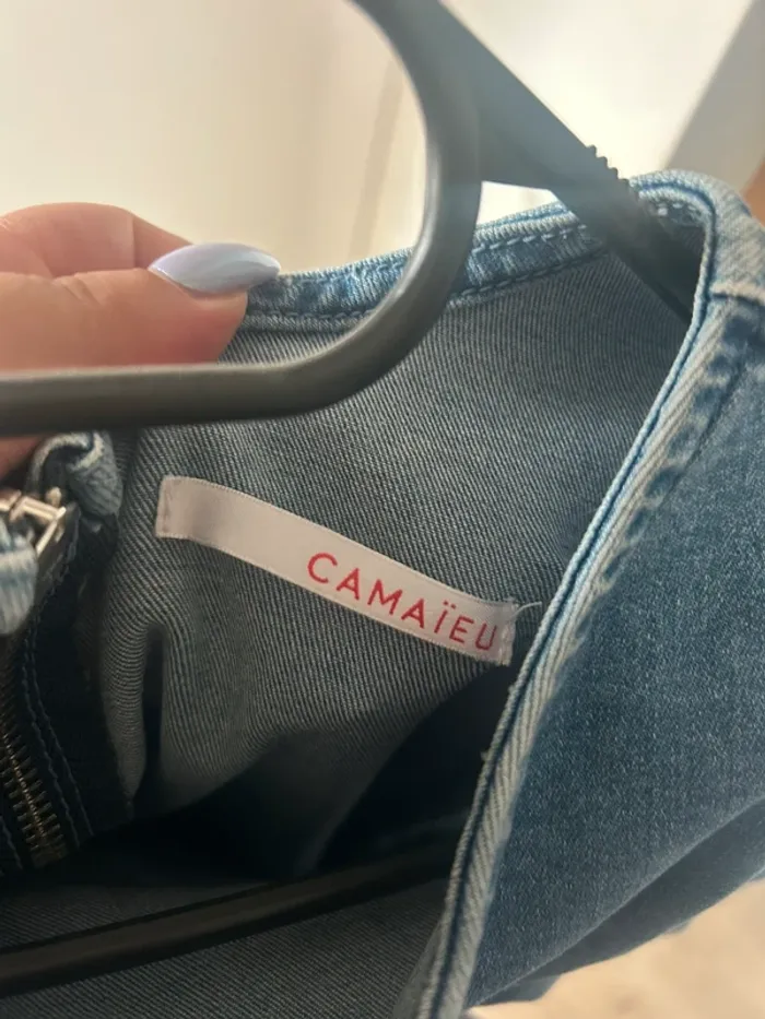 Robe en jean camaïeu taille M - photo numéro 3