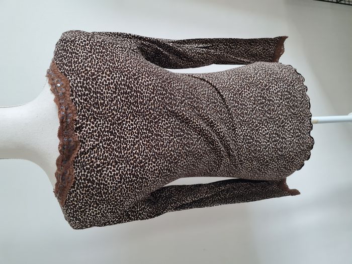 Haut manche longue Léopard - photo numéro 4