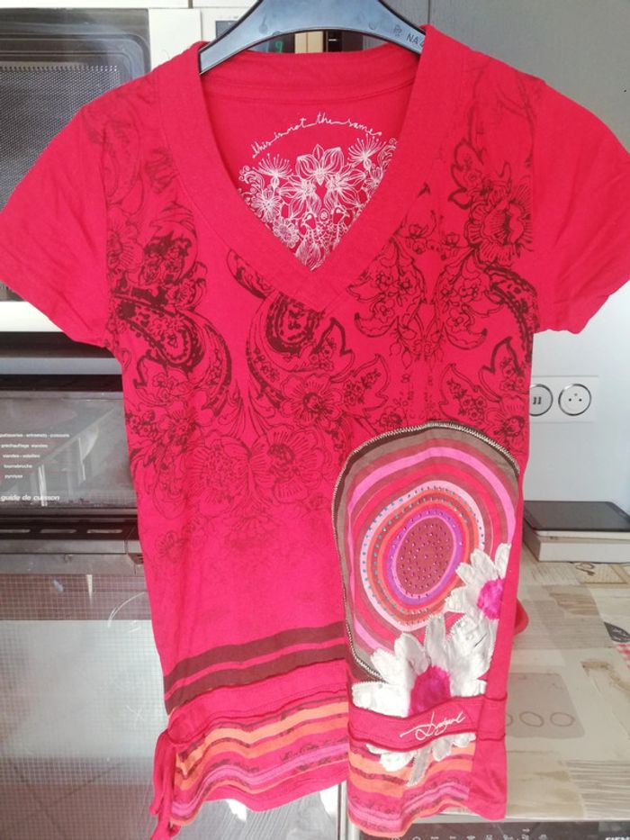 T shirt long desigual 36 - photo numéro 6