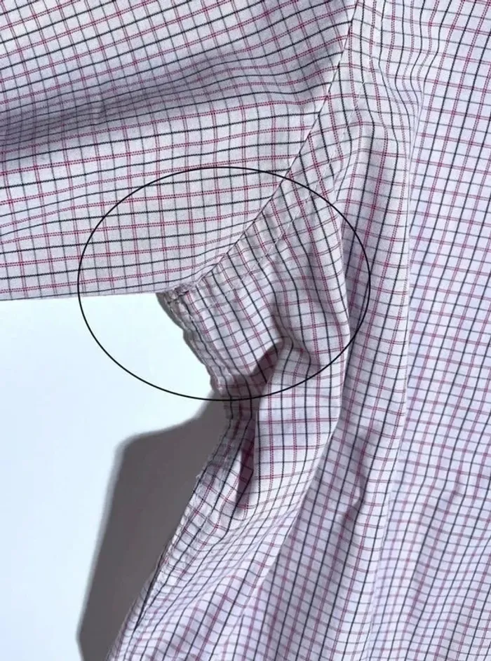 Checkered shirt Pink White Yves Dorsey Mens size XXL - photo numéro 9